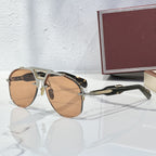Light Luxury Metal INS-style Pilot Sunglasses For Sun Protection