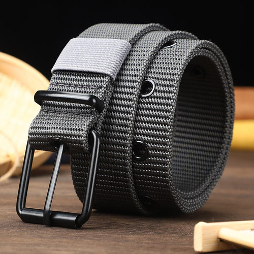 Canvas Belt for Men & Women – Adjustable Pin Buckle, 110–130cm