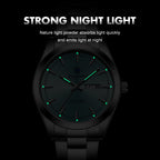 Men's paazomu Double Calendar Luminous Quartz Watch – Steel Strap | 5 Styles | Silver Case | Hooriva