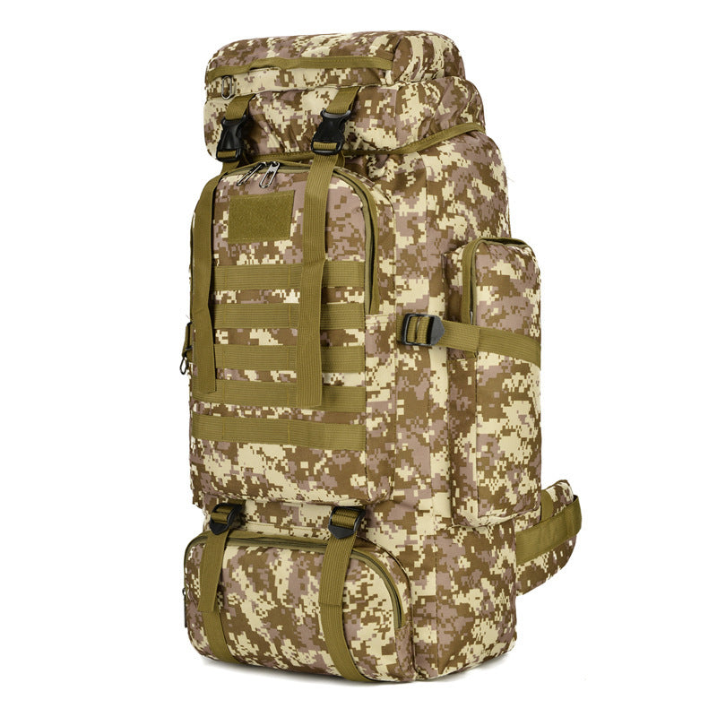110L Tactical Camouflage Hiking & Camping Backpack – Air-Cushion Strap Outdoor Rucksack in 6 Camo Styles