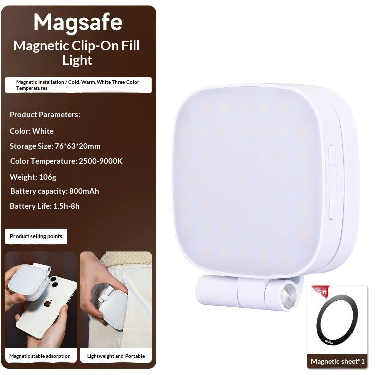 Magnetic Ring Light For Selfie Photography Portable Beauty Lighting