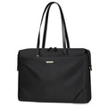 14 Inch Oxford Cloth Laptop Shoulder Bag — Urban Minimalist, 3D Pocket, Black, Gray & Off-White