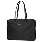 14 Inch Oxford Cloth Laptop Shoulder Bag — Urban Minimalist, 3D Pocket, Black, Gray & Off-White