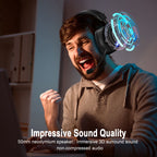 Cross-Border Over-Ear Bluetooth Headphones With Wireless Microphone - 2.4G Dual-Mode, Specialized For E-Sports, Gaming PCs & PS5