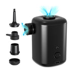 Portable Electric Air Pump | 3000mAh, 650L/min, Type-C, 4 Nozzles, Swimming & Camping