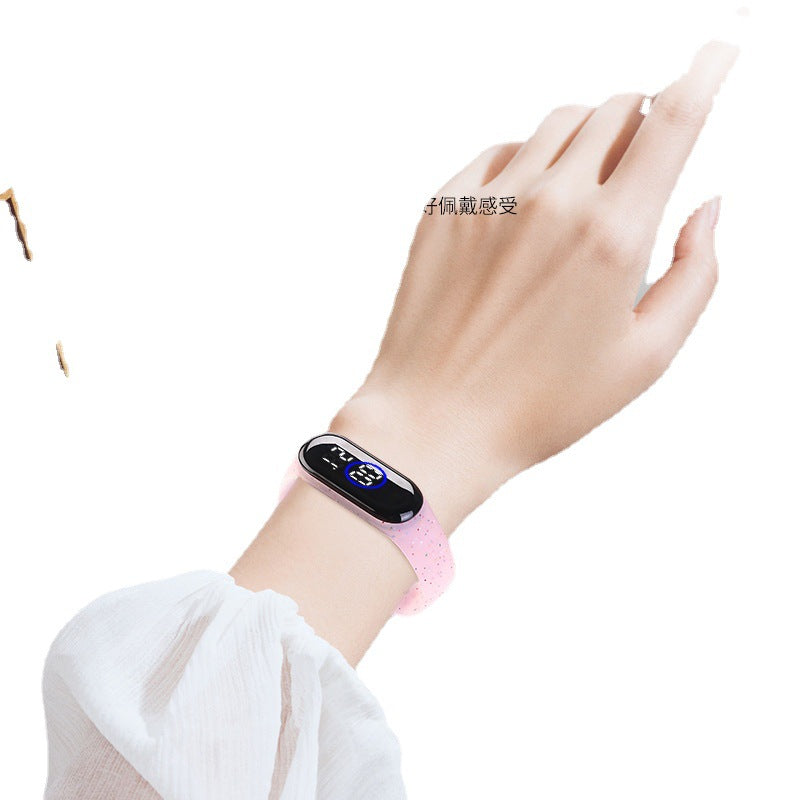 Kids Digital Silicone Watch – 50m Waterproof, Touch Screen, 7 Colours