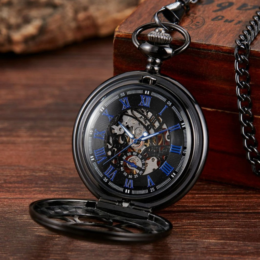 Antique Mechanical Pocket Watch – Vintage Style with Roman Numerals