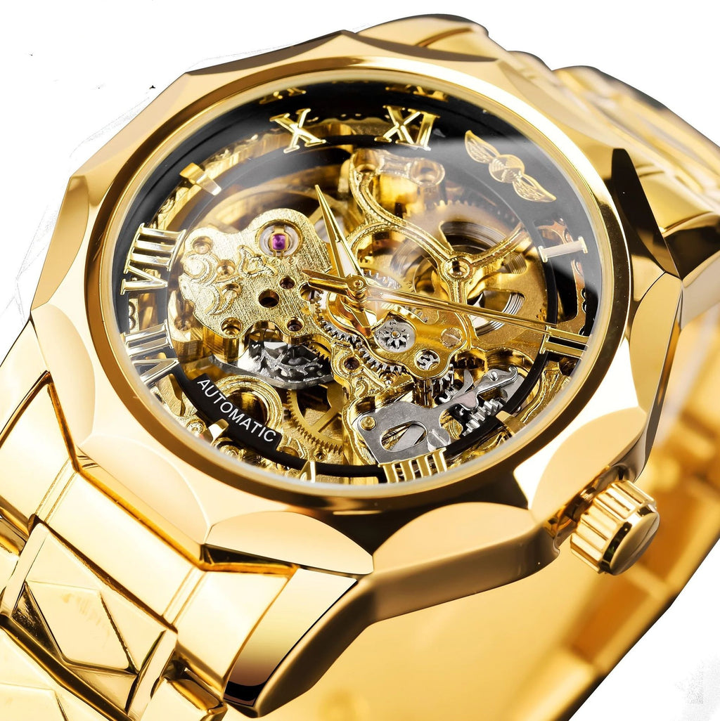 Men's Retro Luxury Automatic Mechanical Watch | Luminous Business Wristwatch GMT12392