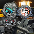 Outdoor Sport Smart Watch – IP68 Waterproof | Heart Rate Monitor & Camouflage Design