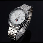 Men's Mechanical Watch | Transparent Case Back, Luminous, Calendar, 43mm Dial