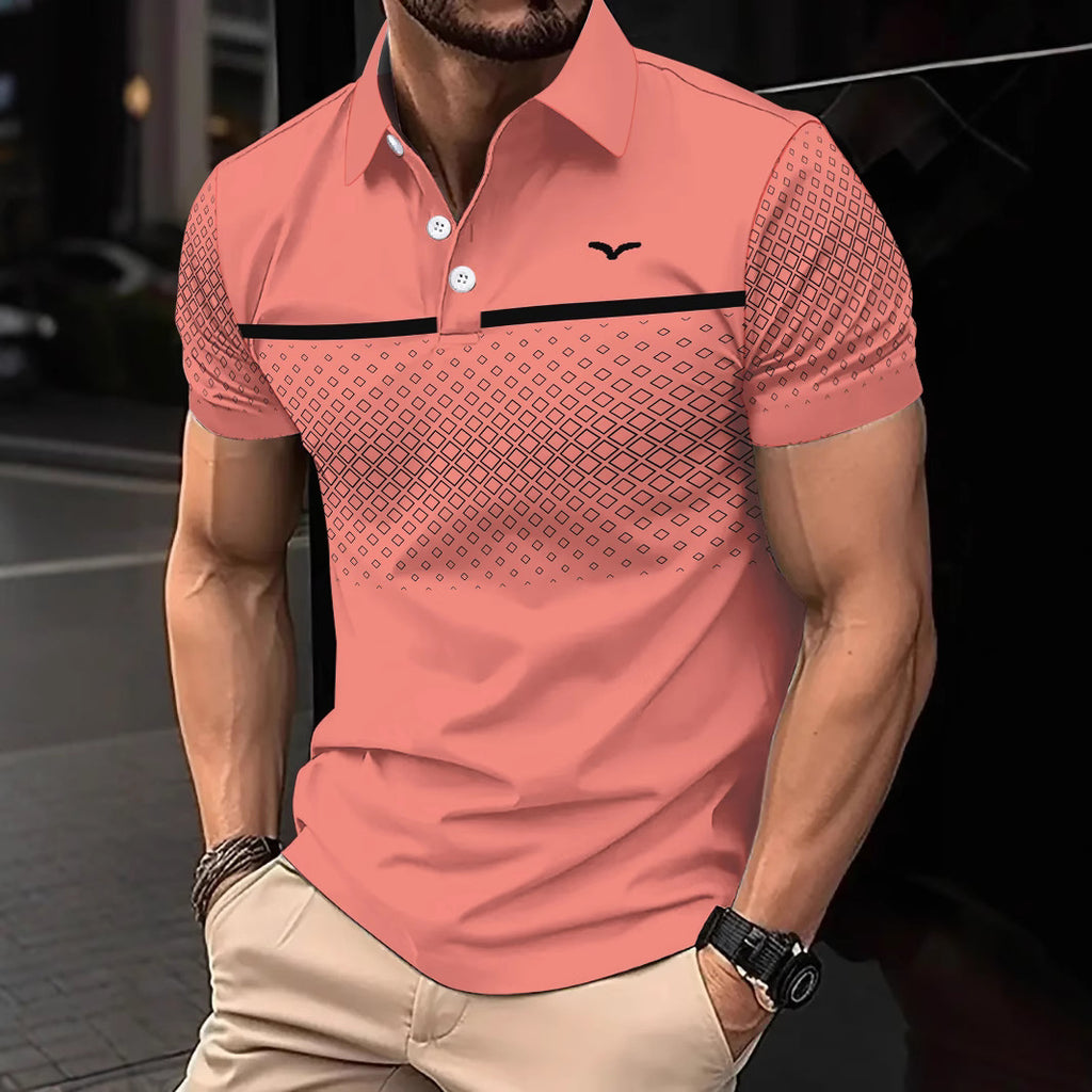 Men's Slim-Fit Polo Shirt | Short Sleeve, 7 Colours, S-3XL, Polyester, Casual & Smart