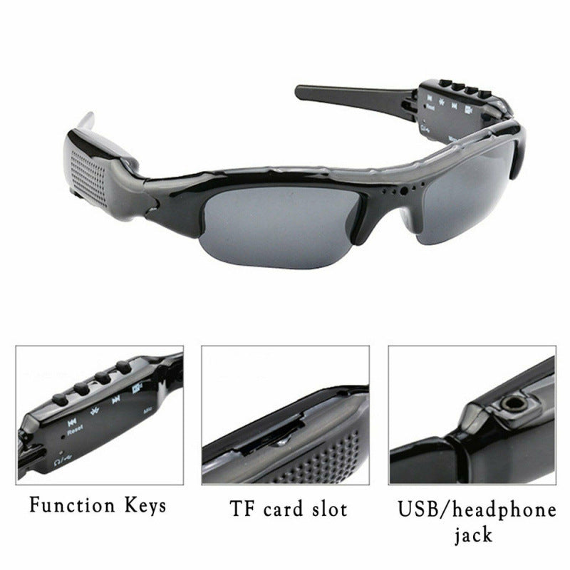 HD 1080P Camera Sunglasses – Polarized Sports Glasses with Built-in Camera & 10x Zoom