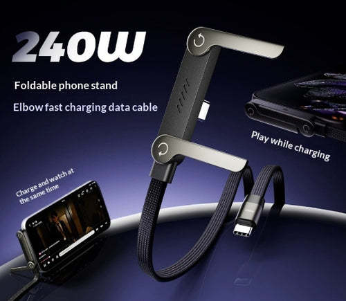 2-in-1 Fast Charging Cable & Phone Stand