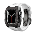 Carbon Fibre Apple Watch Strap | Fluoroelastomer Band with Stainless Steel Clasp | HOORIVA