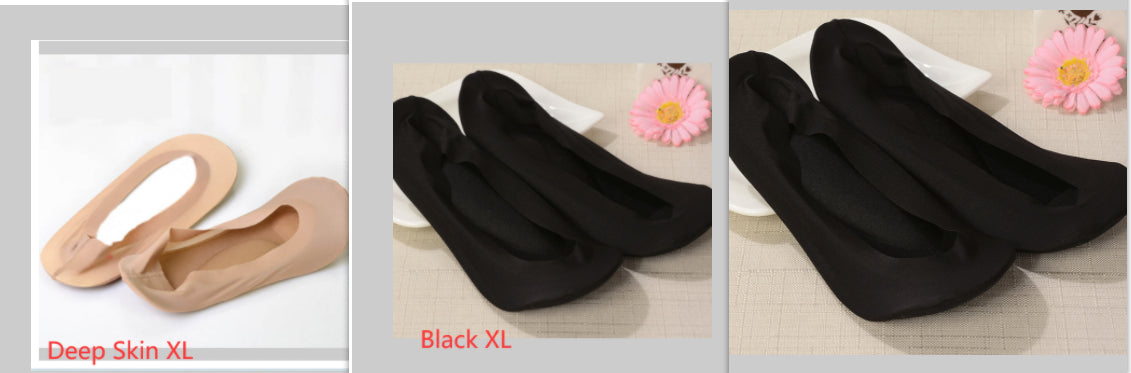 3D Air Cushion Invisible Boat Socks | Massage Sole, Silicone Grip, No-Show Women's Socks | HOORIVA