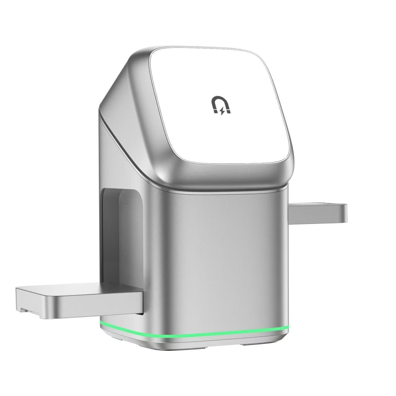 3-in-1 Magnetic Wireless Charging Stand | 180° Rotating Phone Charger