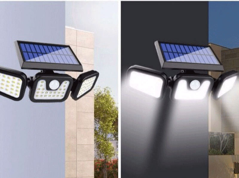 LED Solar Wall Light Human Body Sensor Outdoor