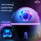 Space Capsule Humidifier MJ046 | Type-C | Ultrasound | Colorful Breathing Night Lamp | 220ml