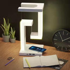 Magnetic Levitating Desk Lamp | Wireless Charging, Touch, Eye-Care, USB | HOORIVA