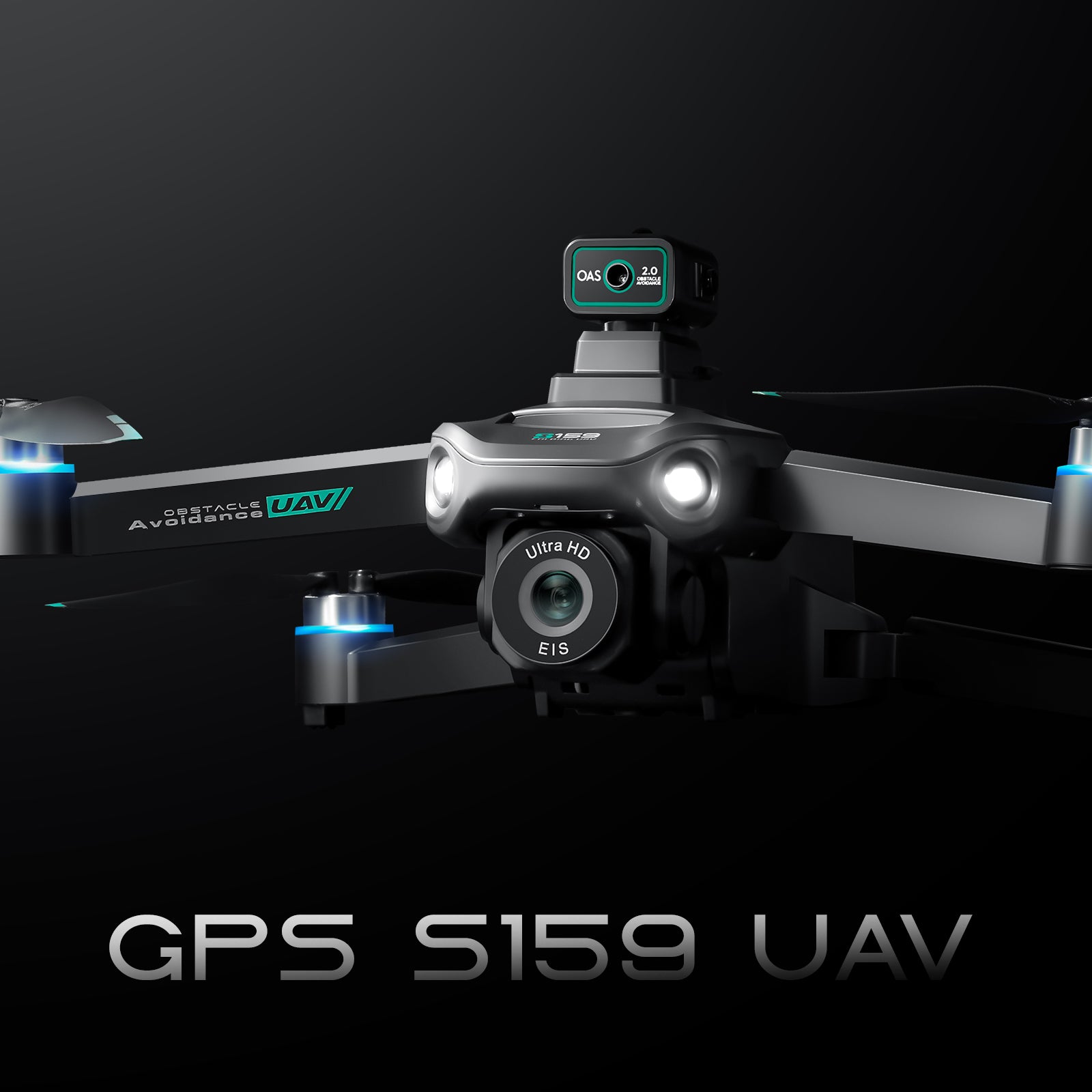طائرة درون S159 بنظام تحديد المواقع GPS مع كاميرا 8K – تصوير جوي 5G بتقنية WiFi FPV، وجهاز تحكم مع شاشة