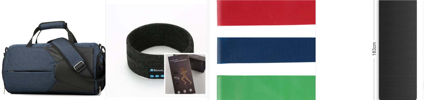 Bluetooth Headband with Built-in Speakers & Mic – Wireless Music Headband