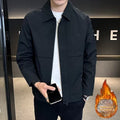 Men's Minimalist Lapel Workwear Jacket | Loose Fit, Cotton Blend, Acetate Lined | HOORIVA
