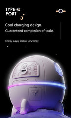 Space Capsule Humidifier MJ046 | Type-C | Ultrasound | Colorful Breathing Night Lamp | 220ml