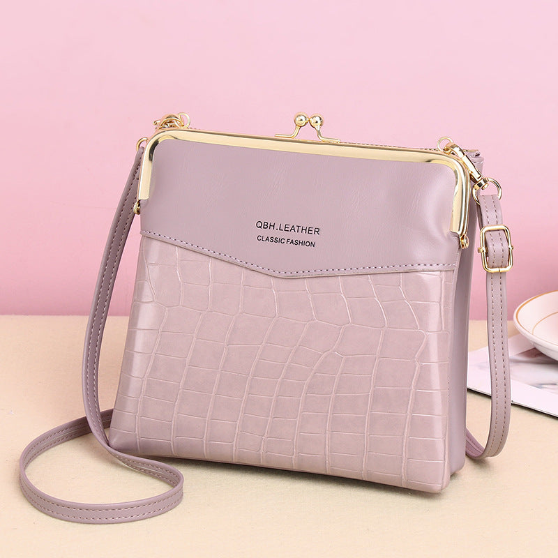 Women's Alligator Pattern Crossbody Bag – Retro PU Leather Shoulder Phone Bag