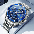 Men's Sports Steel Belt Watch | Multi-Function Wristwatch in 8 Colourways