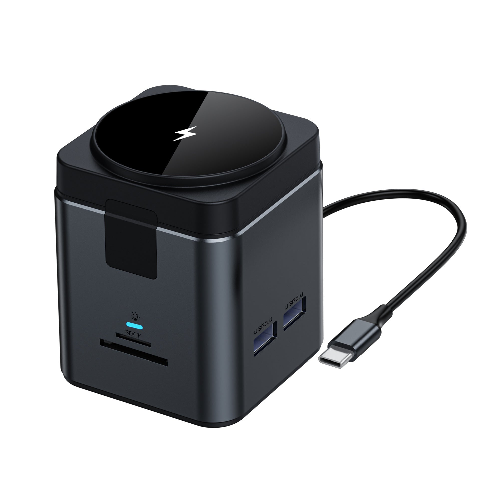 8-in-1 USB-C Docking Station | 15W Magnetic Wireless Charging | 4K HDMI | PD 100W | RJ45