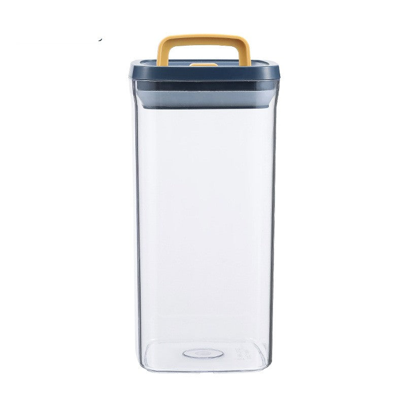 Stackable Airtight Pantry Canister – Clear Square Food Storage Container with Flip-Lock Lid (550ml / 1300ml / 2000ml)