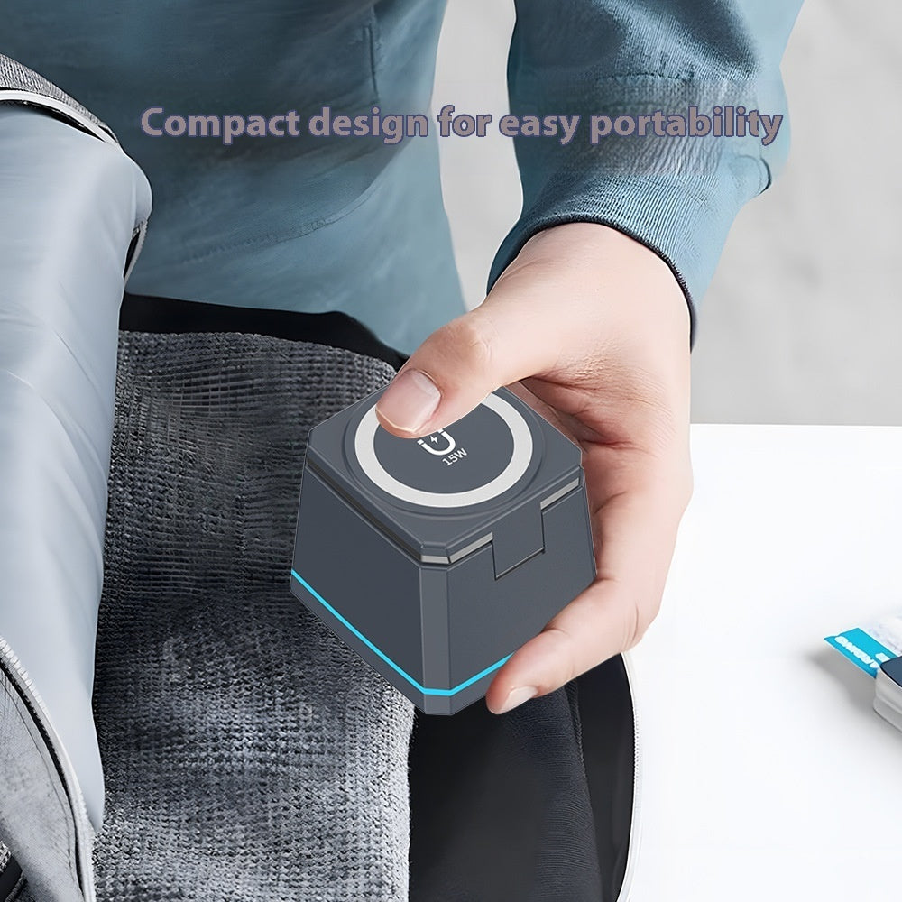 H49 3-in-1 Wireless Charger | 15W Phone, 3W Earphones, 2.5W Watch, Fast Charging