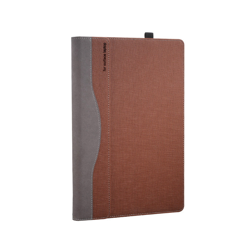 13.5 Inch Faux Leather Laptop Sleeve — Slim Business Case, 4 Colours