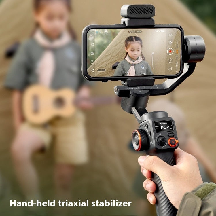 Hohem iSteady Vast Phone Gimbal | تتبع الوجه بالذكاء الاصطناعي، ضوء تعبئة مغناطيسي وبطارية تدوم 18 ساعة