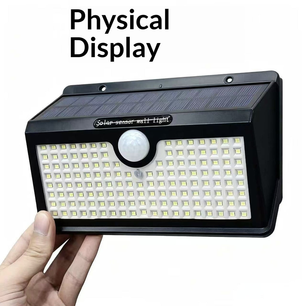 78-LED Solar Motion Sensor Outdoor Wall Lamp