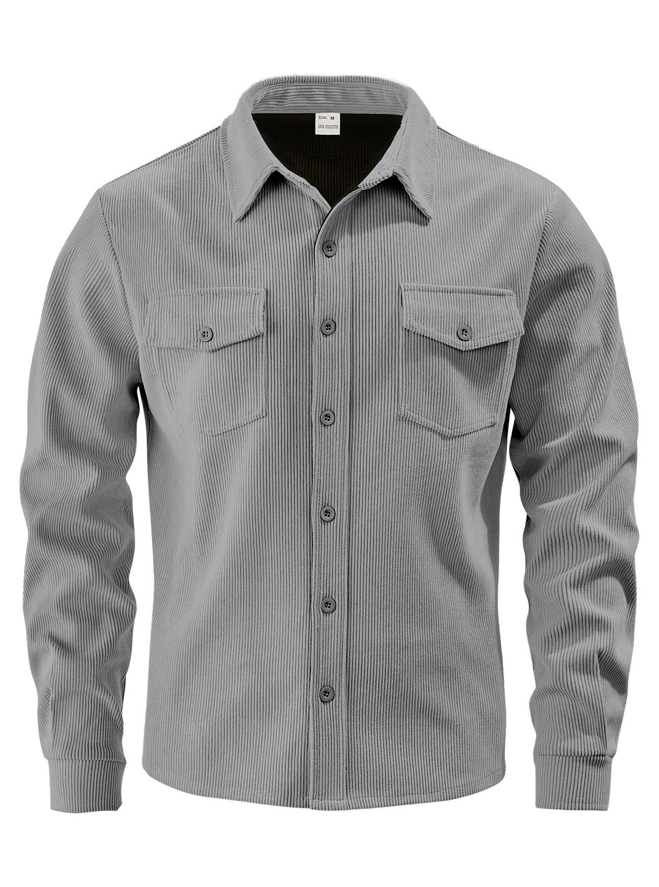 Men's Slim Fit Sporty Jacket | 100% Polyester, Patch Pockets, Curved Hem | HOORIVA