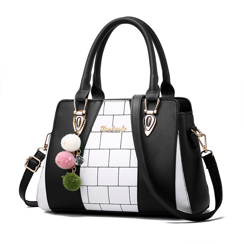 Women's Large PU Leather Shoulder Bag – Spacious Tote Handbag with Zipper