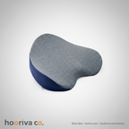 Heart-Shaped Memory Foam Cushion Navy Blue – HBBT