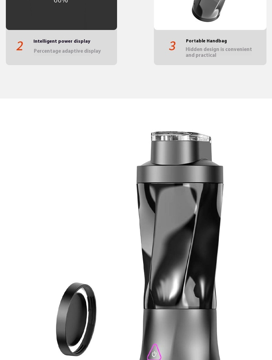 HOMEFISH ZZJ-0001 Portable Electric Blender Cup | 700ML USB Rechargeable Smoothie Blender