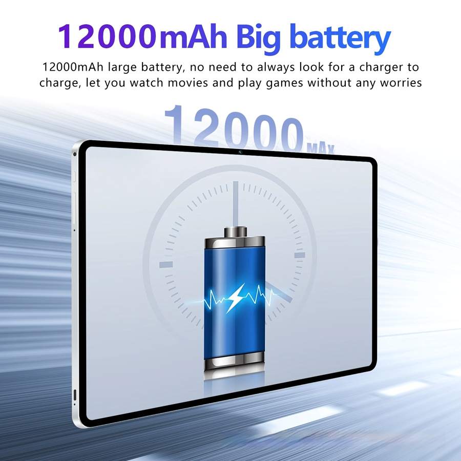 11.6 Inch Android Tablet | 32MP Camera | 12000mAh | Quad Speakers | Dual SIM | 4 Colours