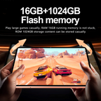 11.6 Inch Android 16 Tablet | 16GB RAM 1024GB | 2.5K Display | Wi-Fi 6 | 5G SIM | 24MP Camera