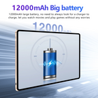 Pad8 Max 11.6-Inch Android 15 Tablet Google Edition | Snapdragon 865 | 16GB+512GB | 32MP+24MP | 12000mAh