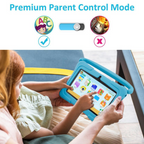7" Kids Tablet | Android 10 | Quad-Core | IPS WiFi | Parent Control | Kid-Proof Case | Blue Pink | Hooriva