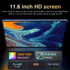 E60 Pro 11.6-Inch Android 13 Tablet | Snapdragon 865 10-Core | 16GB+512GB | 24MP+32MP | 12000mAh | GPS