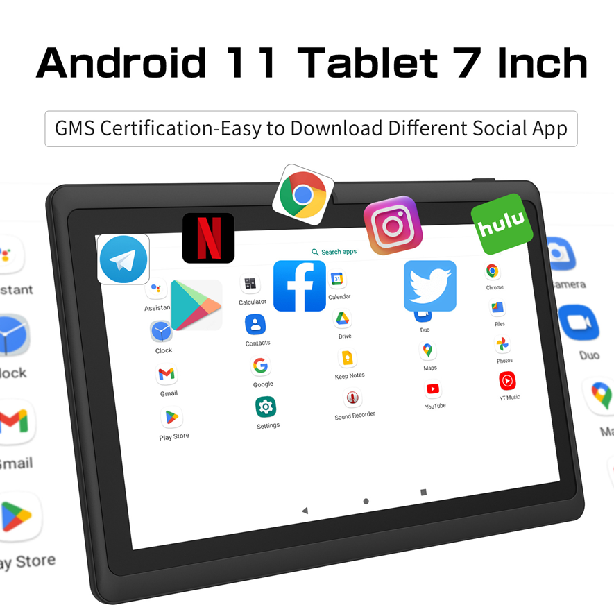 NEWISION 7-Inch Android 11 Toddler Tablet | 3GB+32GB | Quad Core | GMS | Dual Camera | 3000mAh