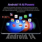 Android 14 AI Tablet | Snapdragon 888 10-Core | 6GB+128GB | Wi-Fi 7 | GPS | WPS Office | 10.1-Inch