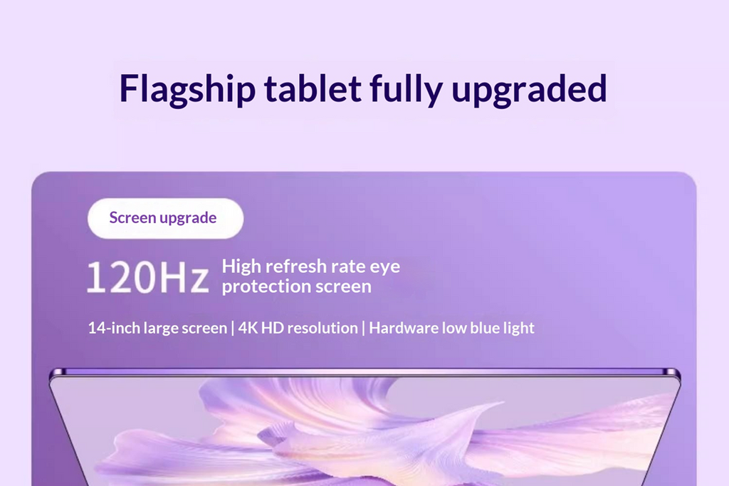 14-Inch Flagship Android Tablet | 4K 120Hz | 32MP Triple Camera | Dolby Atmos | Stylus | 512GB/1TB