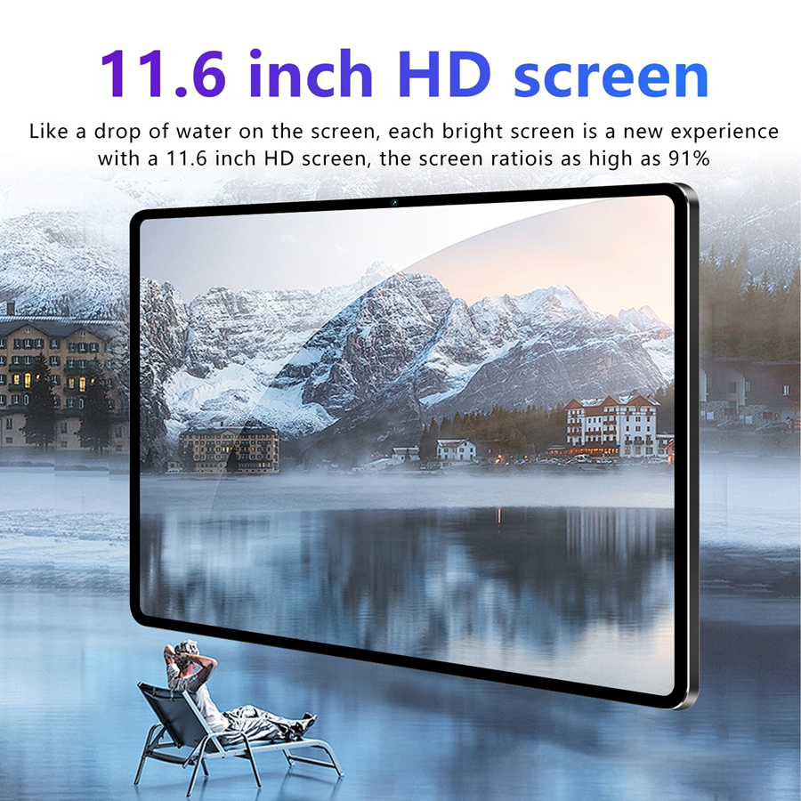 11.6 Inch Android Tablet | 32MP Camera | 12000mAh | Quad Speakers | Dual SIM | 4 Colours