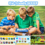 PRITOM 7-Inch Kids Tablet | Iwawa Software | Parental Controls | Educational Games | Blue & Pink