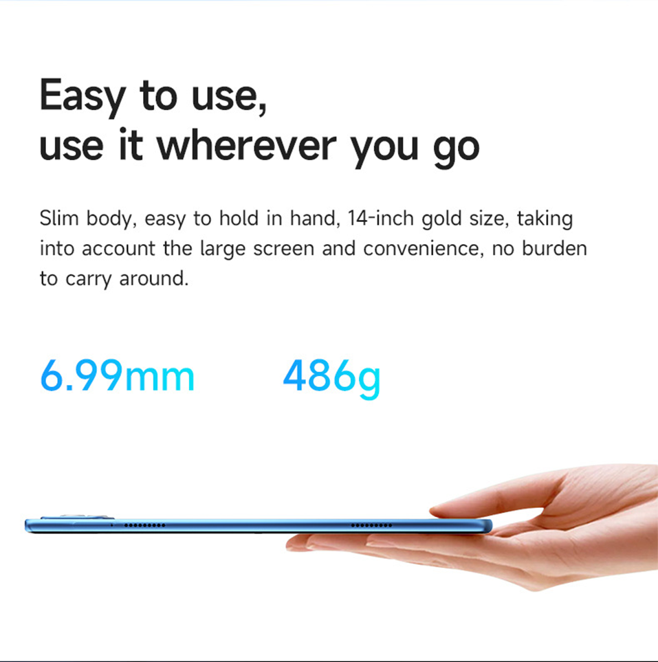 Pad Pro 2022 14-Inch OLED Tablet | MediaTek X30 | 12GB+512GB | 20000mAh | Dual JBL | 5G WiFi | 120Hz
